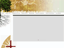 Tablet Screenshot of firstbaptistlocust.com